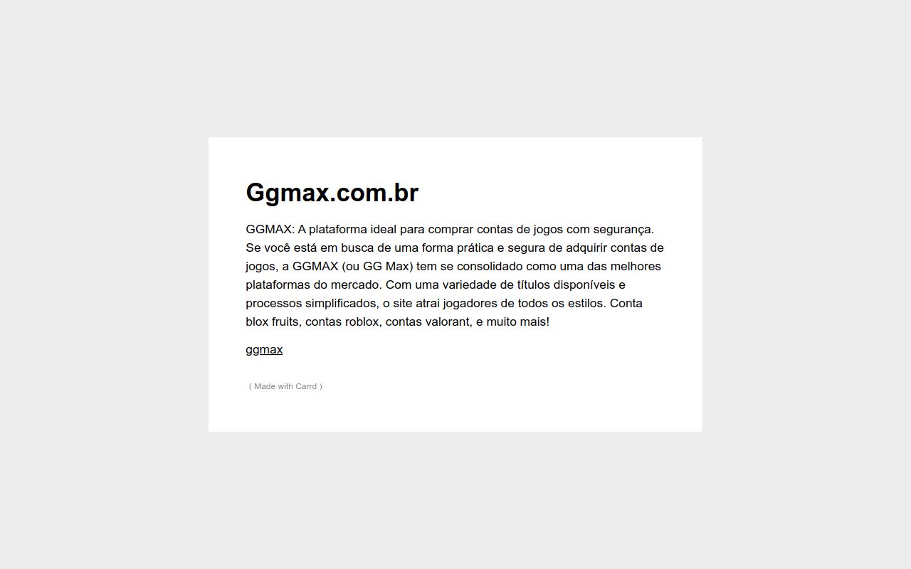 Ggmax.com.br